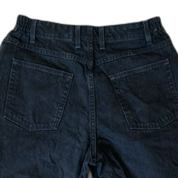 L.L. Bean Relaxed Fit Black Denim Vintage Petite Jeans Size 14 - Picture 9 of 9